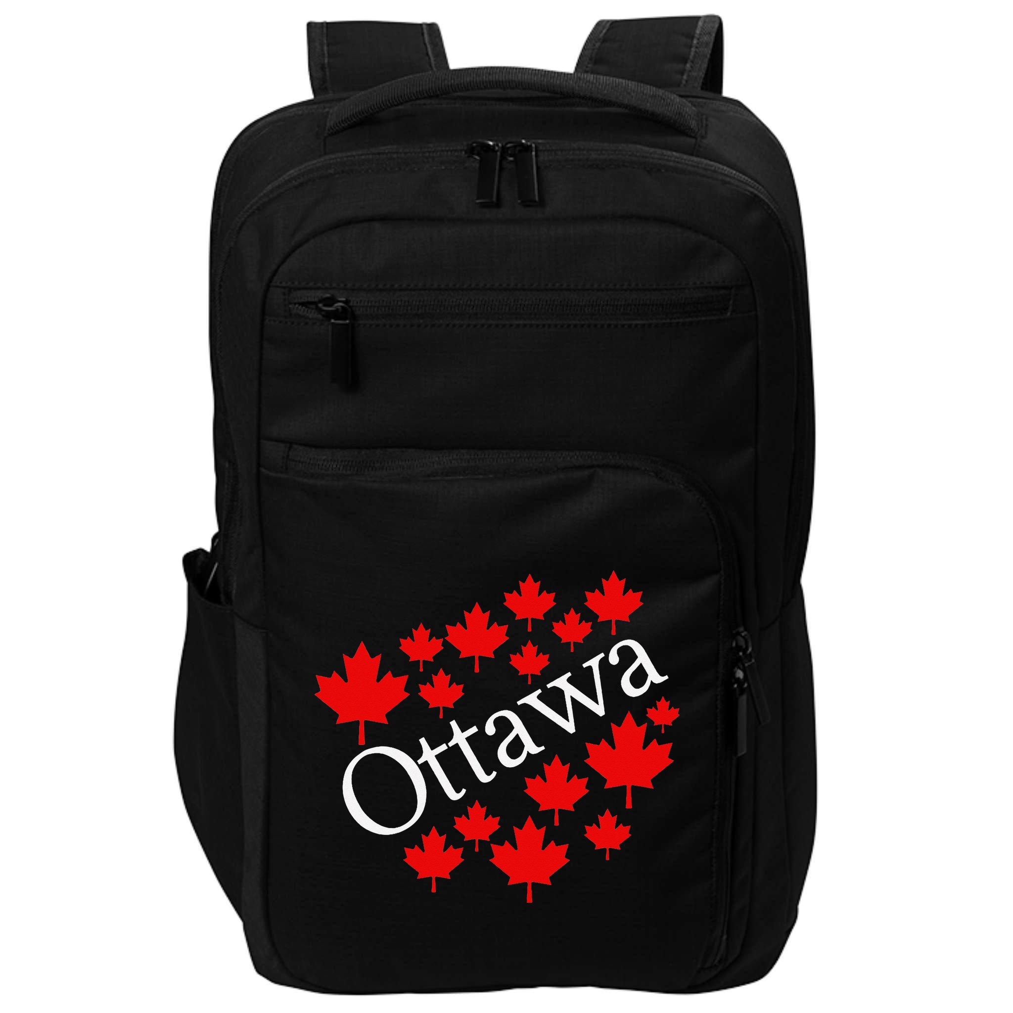 Ottawa Canada Maple Leaf Graphic Impact Tech Backpack