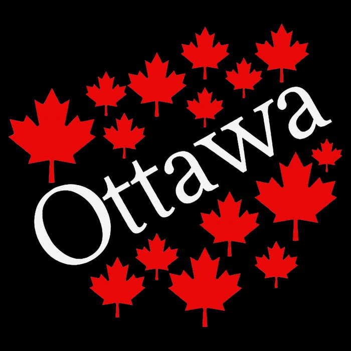 Ottawa Canada Maple Leaf Graphic Backpack