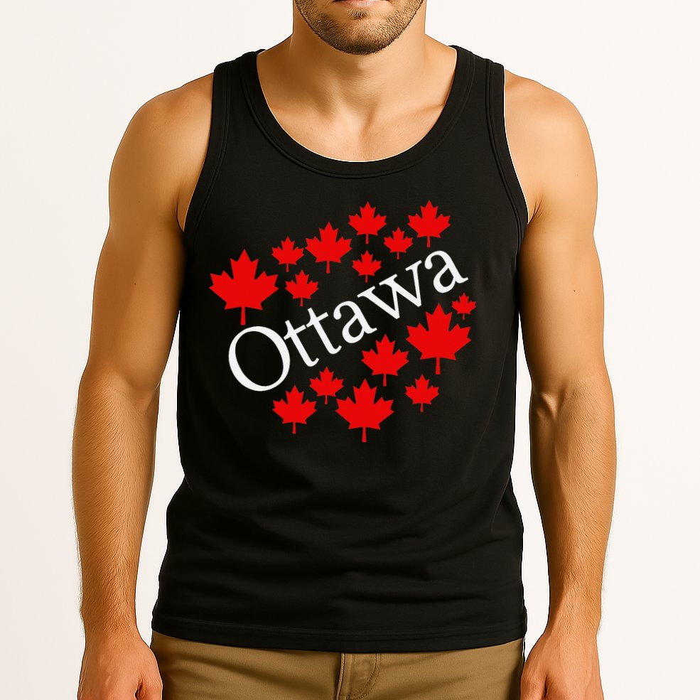 Ottawa Canada Maple Leaf Graphic Tank Top