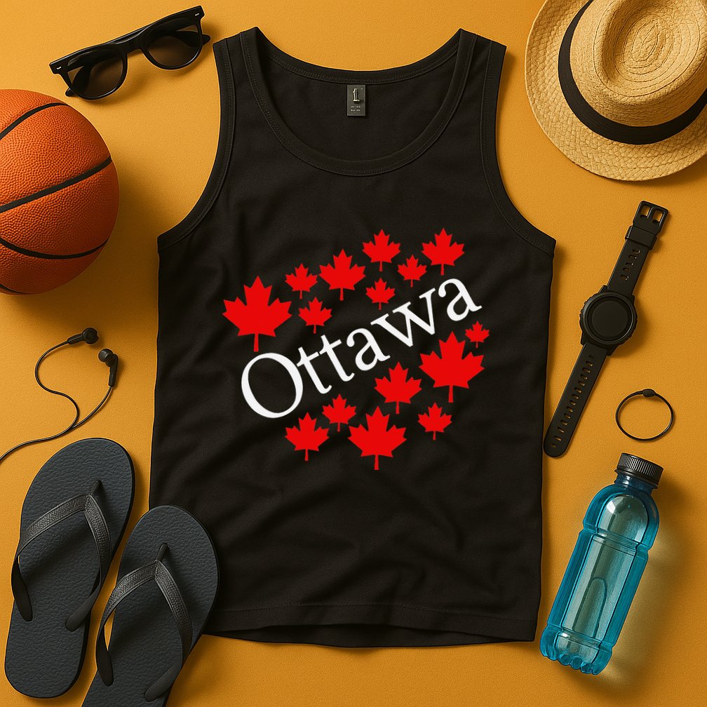 Ottawa Canada Maple Leaf Graphic Tank Top