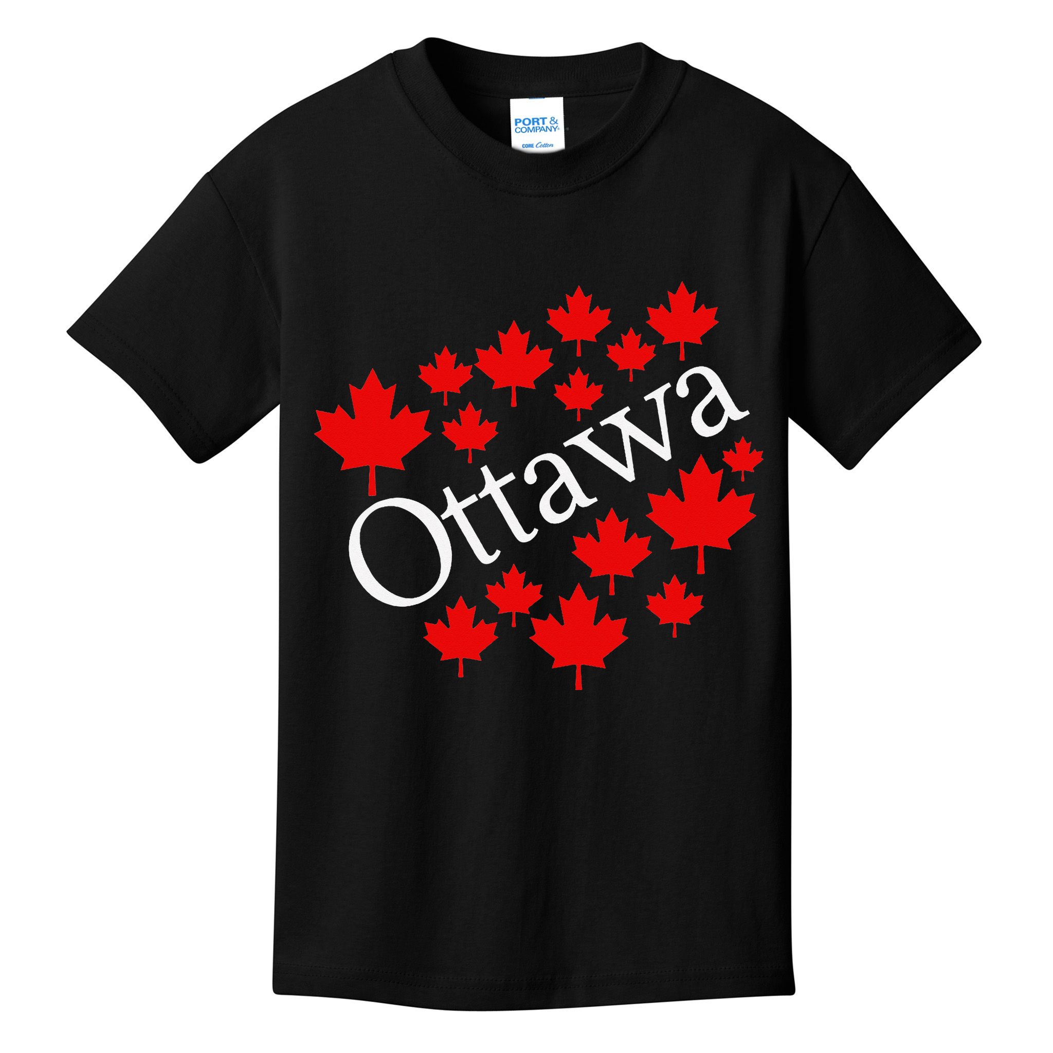Ottawa Canada Maple Leaf Graphic Kids T-Shirt