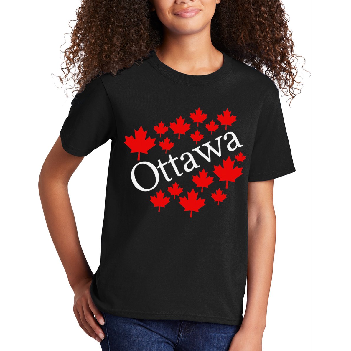 Ottawa Canada Maple Leaf Graphic Kids T-Shirt