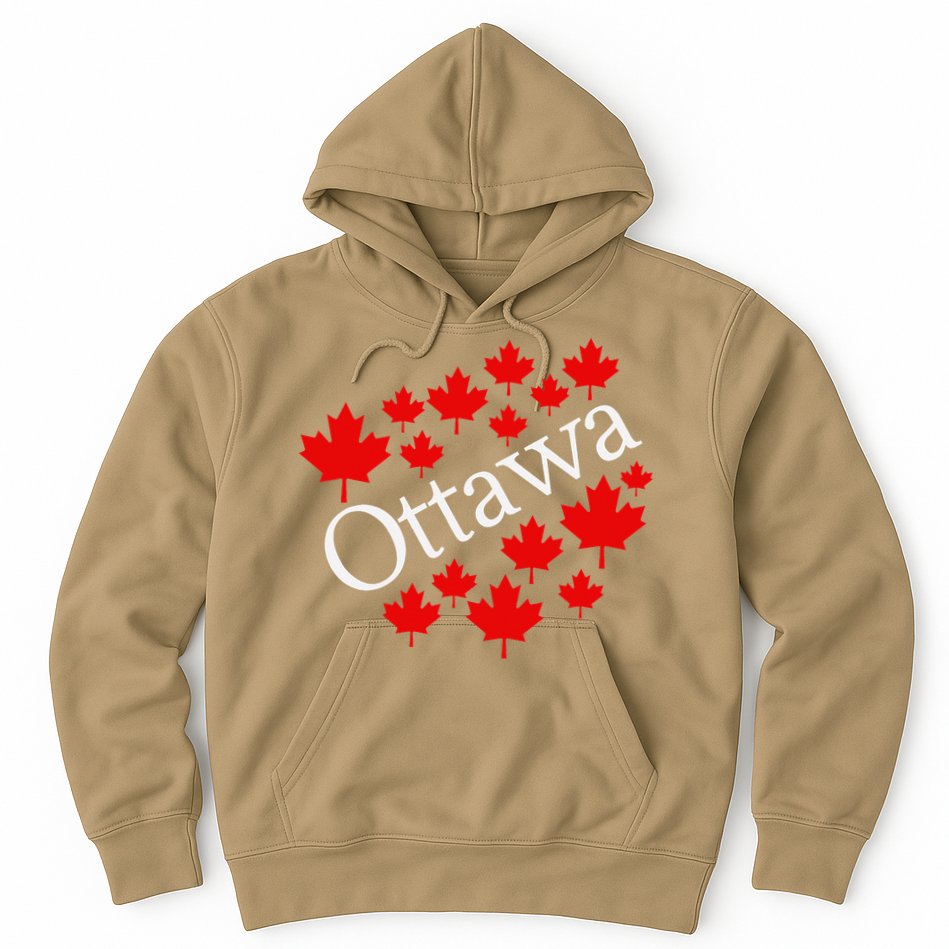 Ottawa Canada Maple Leaf Graphic Hoodie