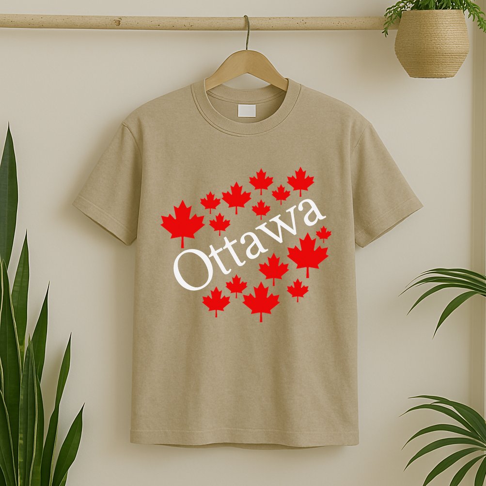 Ottawa Canada Maple Leaf Graphic T-Shirt