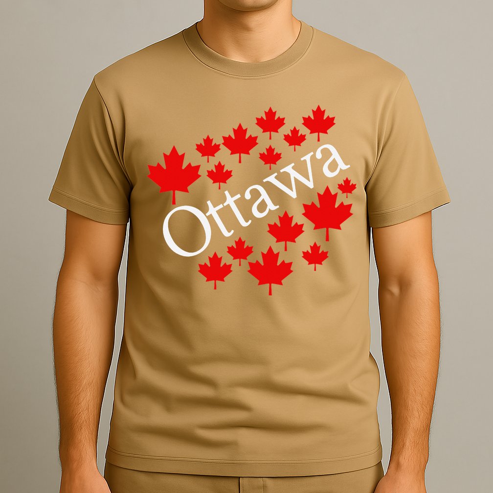 Ottawa Canada Maple Leaf Graphic T-Shirt