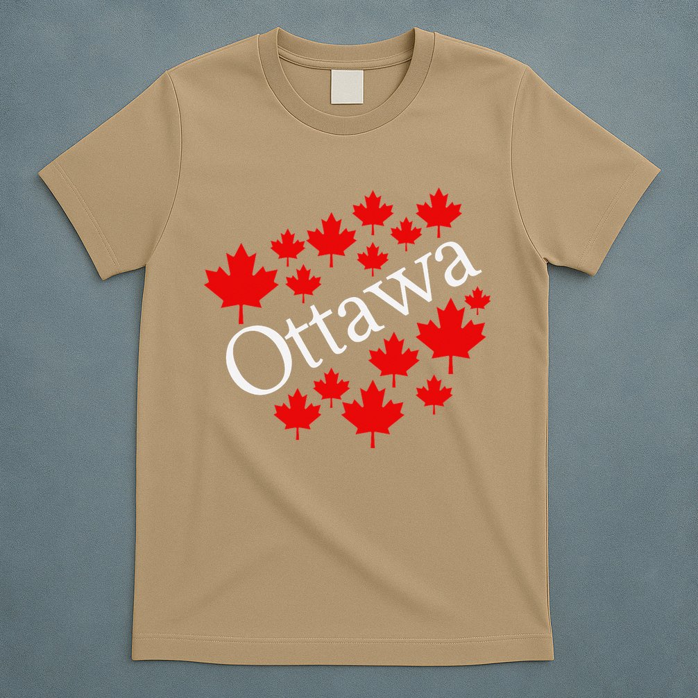 Ottawa Canada Maple Leaf Graphic T-Shirt
