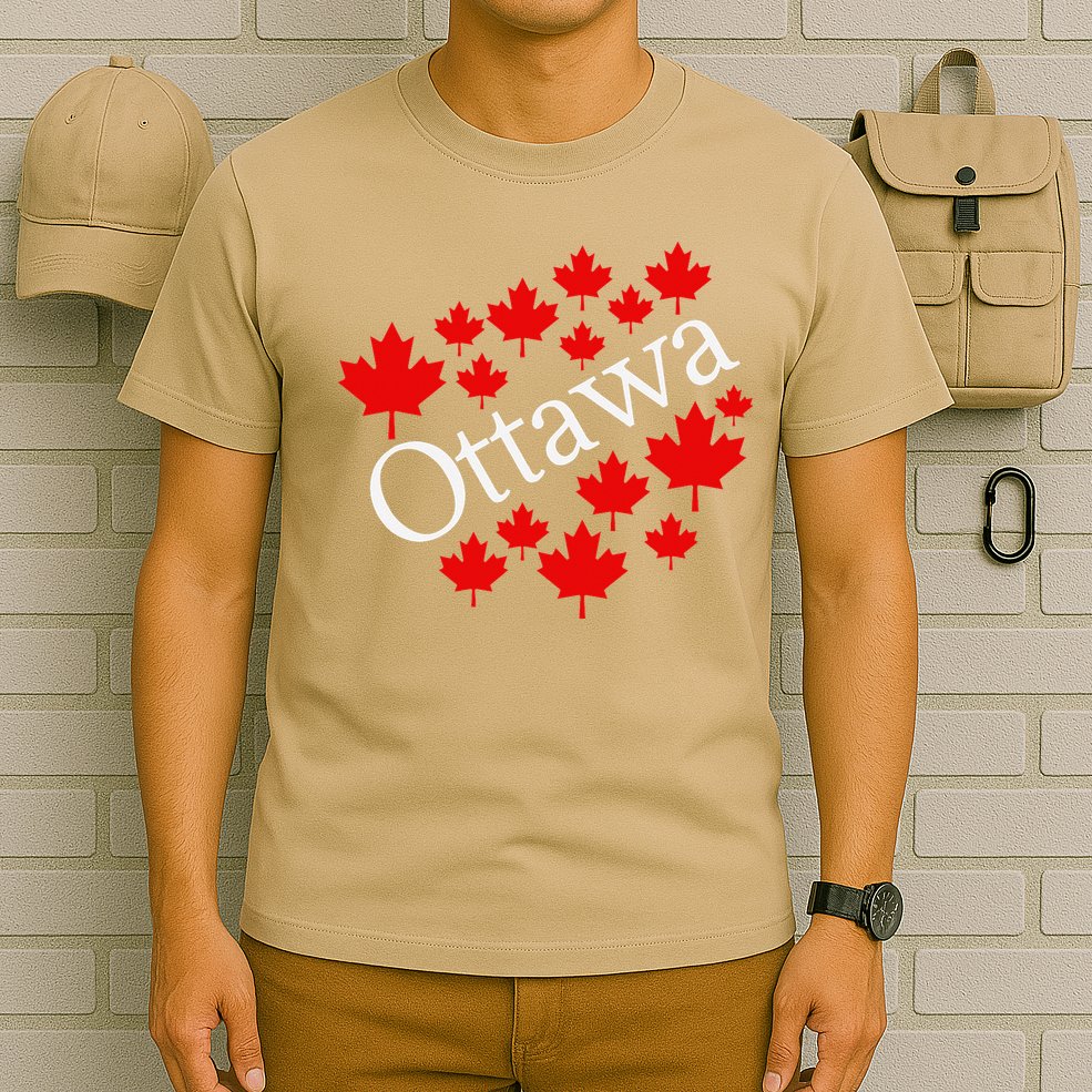 Ottawa Canada Maple Leaf Graphic T-Shirt