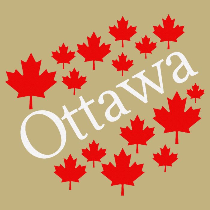 Ottawa Canada Maple Leaf Graphic Polo