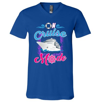 On Cruise Mode Great Gift Funny Cruising Lover's Great Gift V-Neck T-Shirt