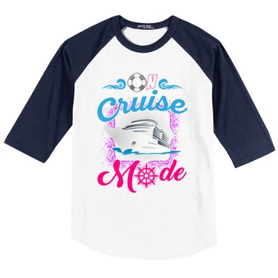 On Cruise Mode Great Gift Funny Cruising Lover's Great Gift Baseball Sleeve Shirt