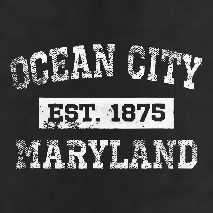 Ocean City Maryland Est. 1875 Distressed 11oz C Handle Ceramic Mug