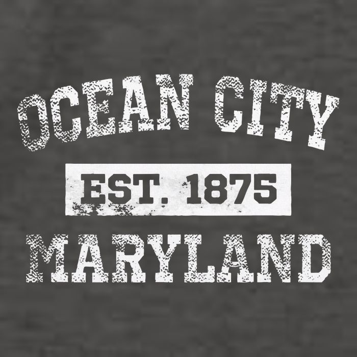 Ocean City Maryland Est. 1875 Distressed Vector Backpack