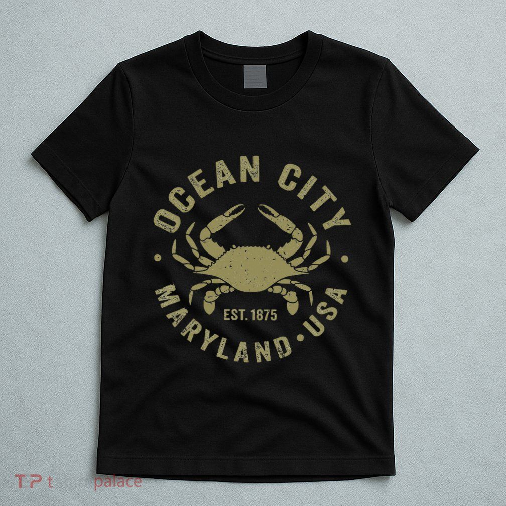 Ocean City Maryland Crab Retro Throwback T-Shirt