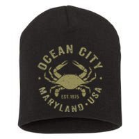 Ocean City Maryland Crab Retro Throwback Short Acrylic Beanie