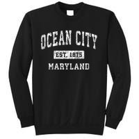 Ocean City Maryland Md Vintage Established Sports Sweatshirt