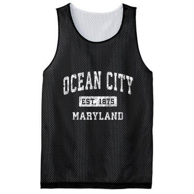 Ocean City Maryland Md Vintage Established Sports Mesh Reversible Basketball Jersey Tank