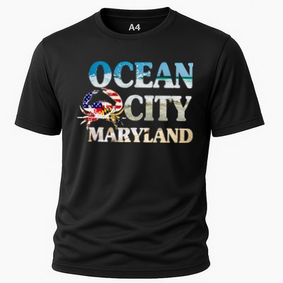 Ocean City Maryland Beach Vacation Cooling Performance Crew T-Shirt
