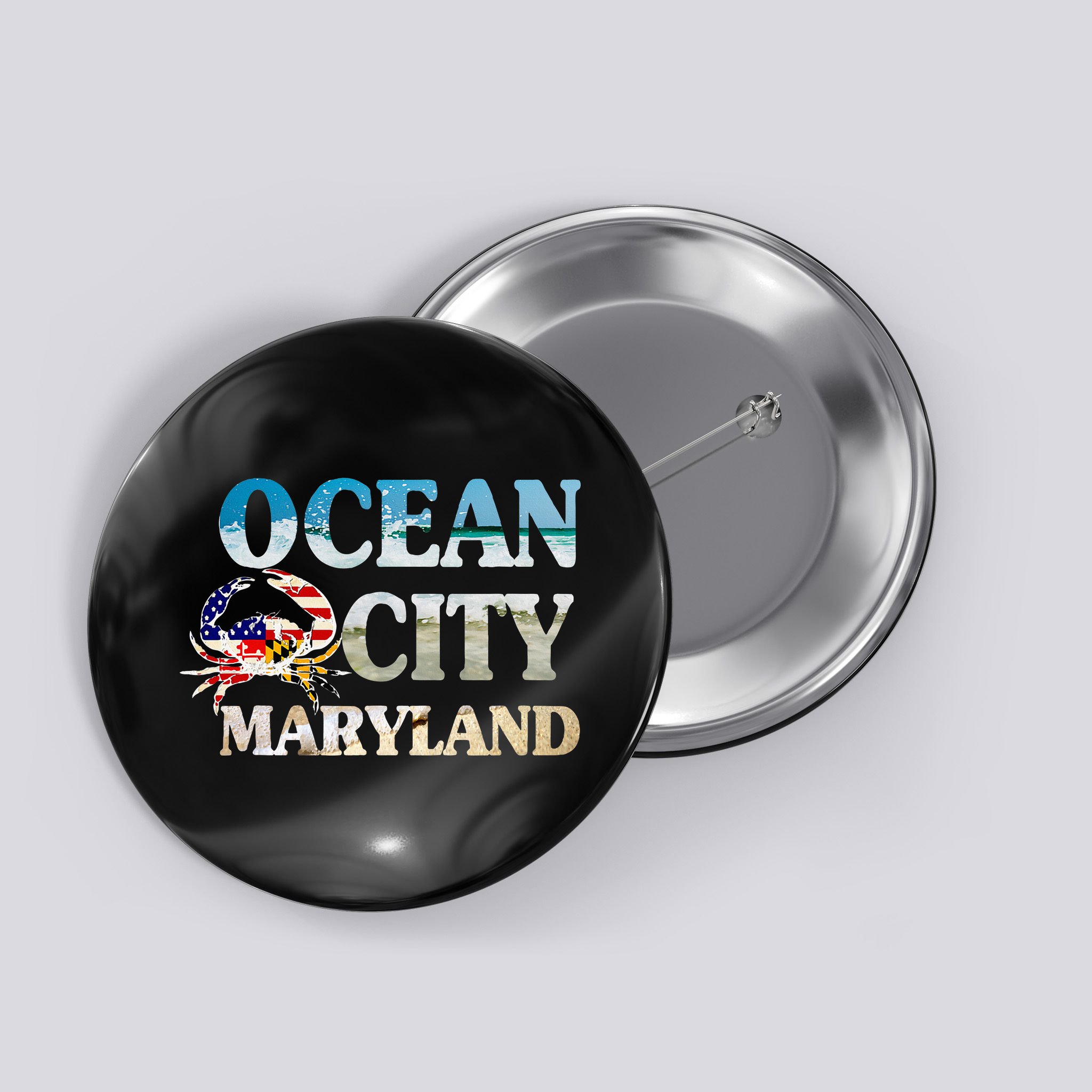 Ocean City Maryland Beach Vacation Button