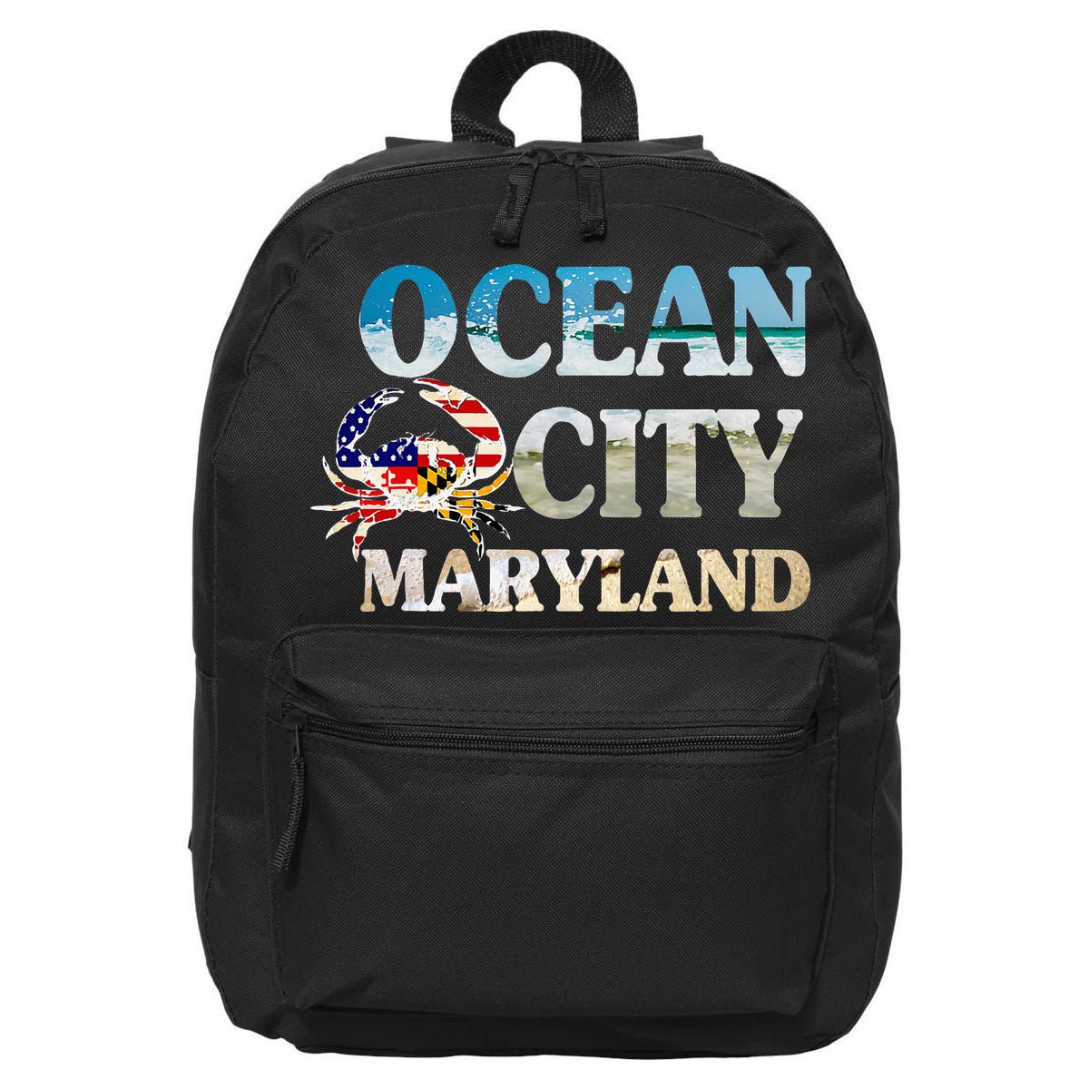 Ocean City Maryland Beach Vacation 16 in Basic Backpack