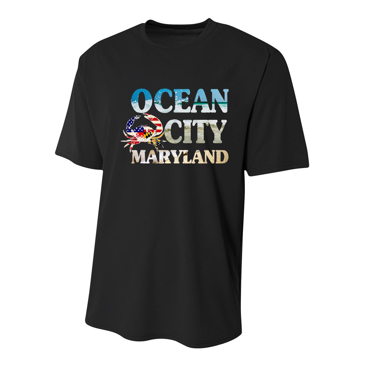 Ocean City Maryland Beach Vacation Youth Performance Sprint T-Shirt