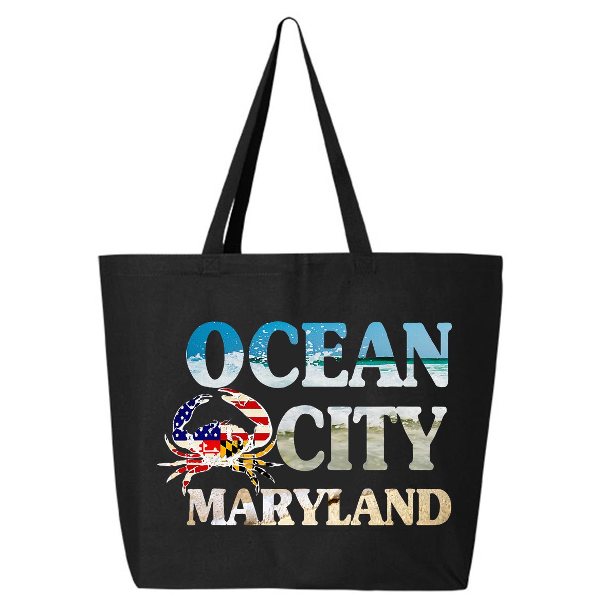 Ocean City Maryland Beach Vacation 25L Jumbo Tote