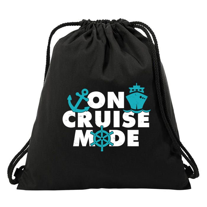 On Cruise Mode Drawstring Bag