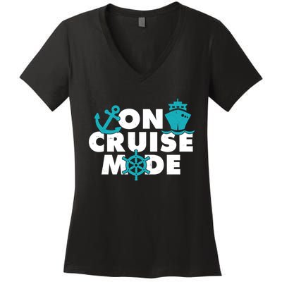 On Cruise Mode Women's V-Neck T-Shirt