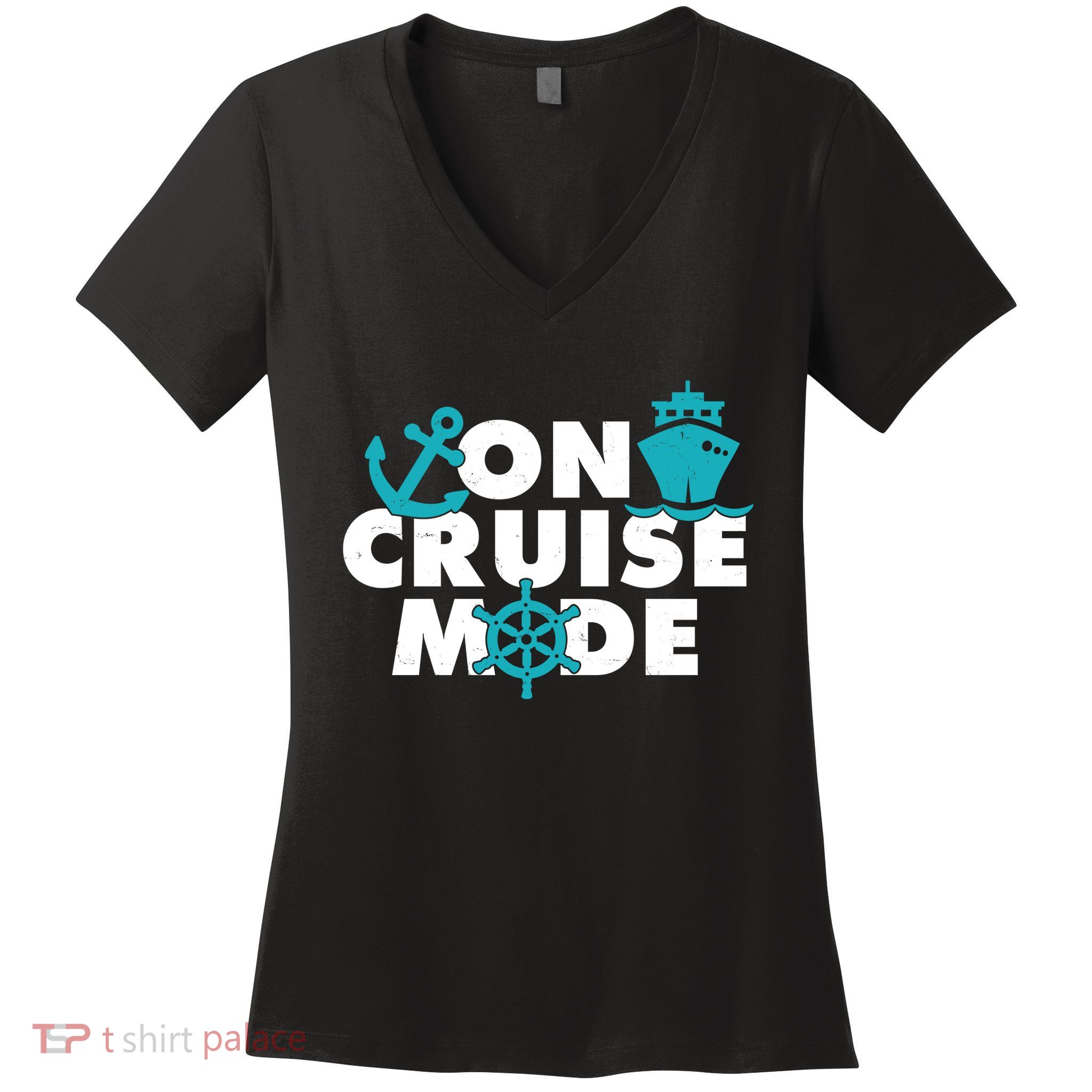 On Cruise Mode Women's V-Neck T-Shirt