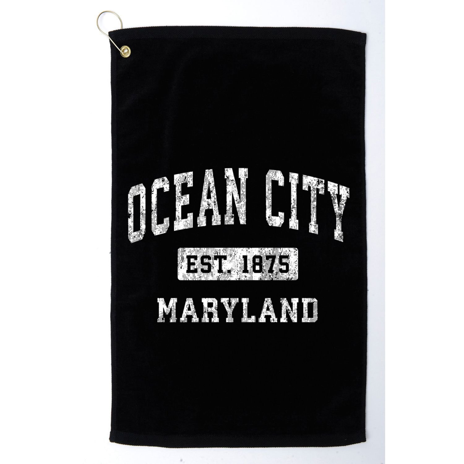 Ocean City Maryland Md Vintage Established Sports Golf Towel