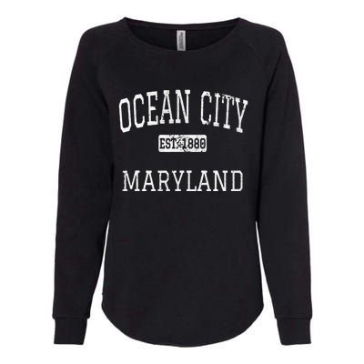 Ocean City Maryland Md Vintage Womens California Wash Sweatshirt