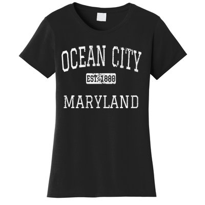 Ocean City Maryland Md Vintage Women's T-Shirt