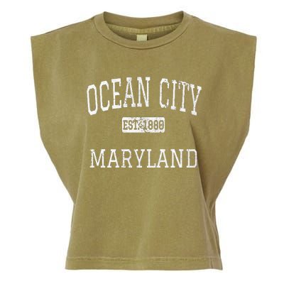 Ocean City Maryland Md Vintage Garment-Dyed Women's Muscle Tee