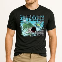 Outdoor Catch Monster Fish Large Mouth Cooling Performance Crew T-Shirt