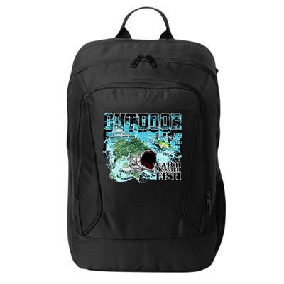 Outdoor Catch Monster Fish Large Mouth City Backpack