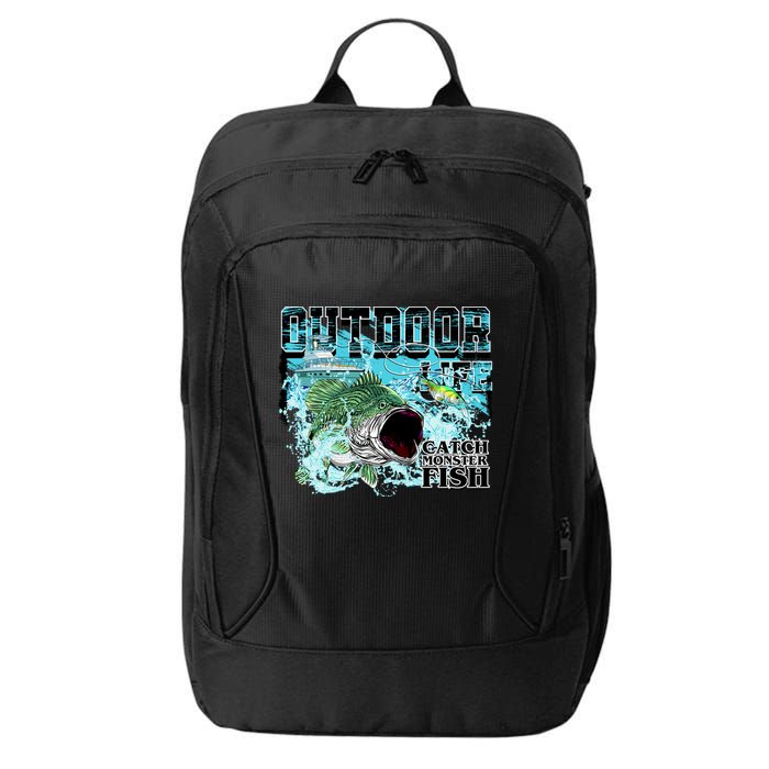 Outdoor Catch Monster Fish Large Mouth City Backpack