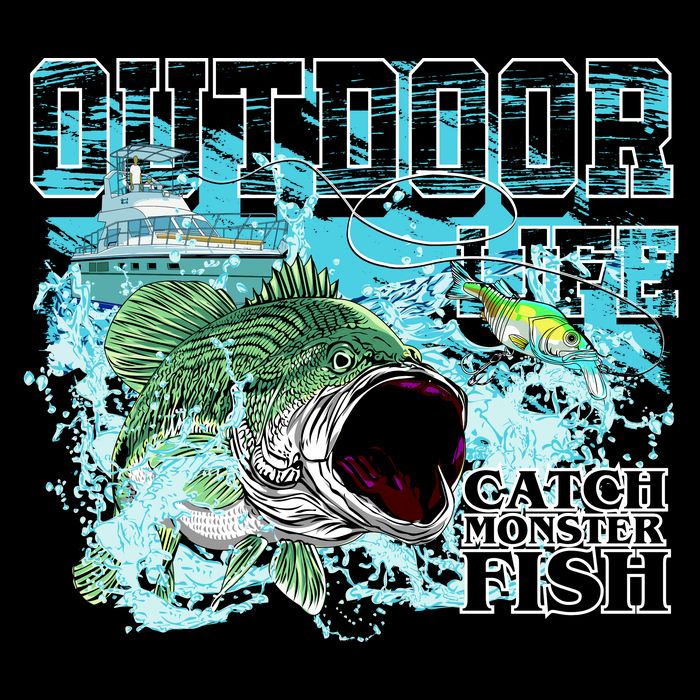 Outdoor Catch Monster Fish Large Mouth City Backpack