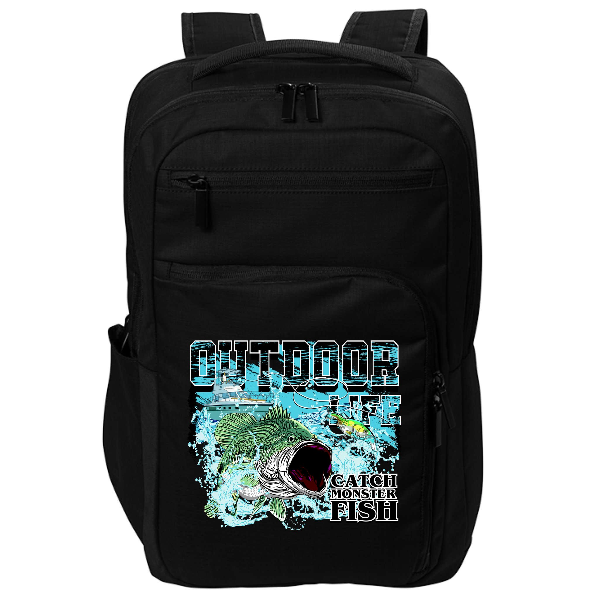 Outdoor Catch Monster Fish Large Mouth Impact Tech Backpack