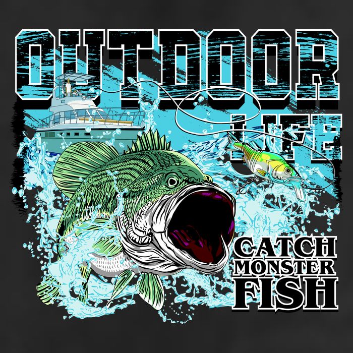 Outdoor Catch Monster Fish Large Mouth Adult Drive Performance Visor
