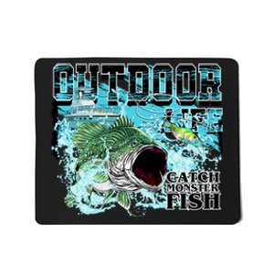 Outdoor Catch Monster Fish Large Mouth Mousepad