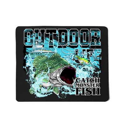 Outdoor Catch Monster Fish Large Mouth Mousepad