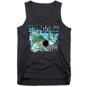 Outdoor Catch Monster Fish Large Mouth Tank Top