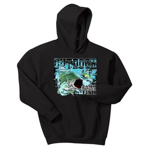 Outdoor Catch Monster Fish Large Mouth Kids Hoodie