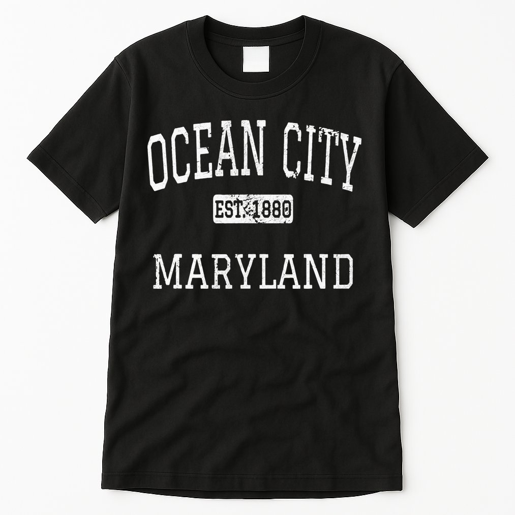 Ocean City Maryland MD Vintage Tall T-Shirt