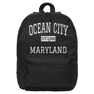 Ocean City Maryland MD Vintage 16 in Basic Backpack