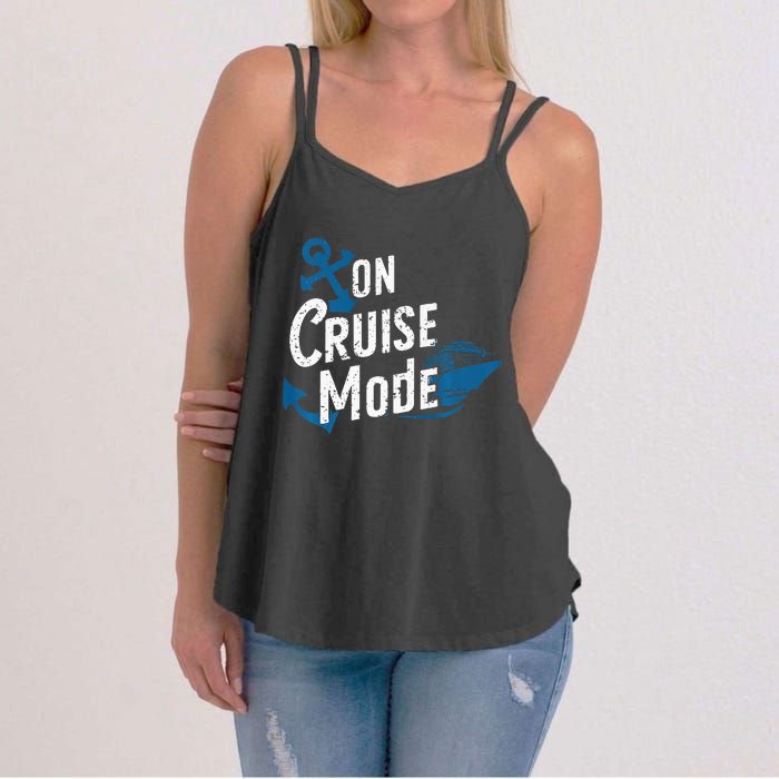 On Cruise Mode Family Cruising Essentials Vacation Women's Strappy Tank