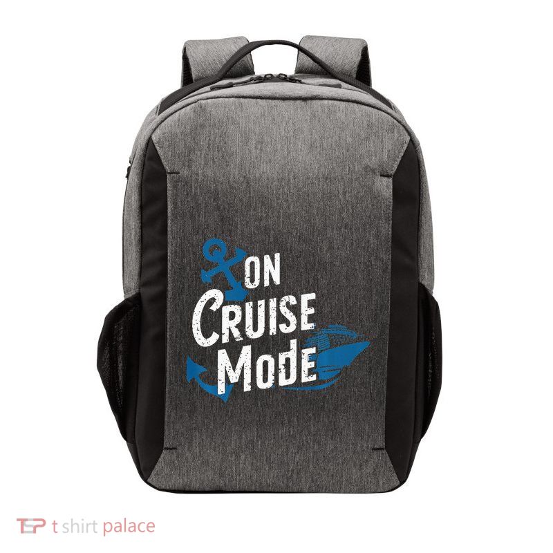 On Cruise Mode Family Cruising Essentials Vacation Vector Backpack