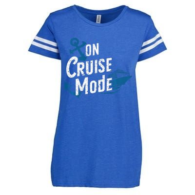 On Cruise Mode Family Cruising Essentials Vacation Enza Ladies Jersey Football T-Shirt