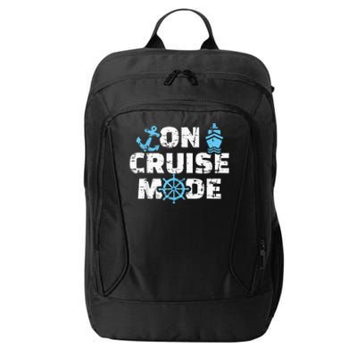 On Cruise Mode Funny Summer Cruise Vacation Family City Backpack