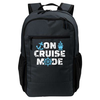 On Cruise Mode Funny Summer Cruise Vacation Family Daily Commute Backpack