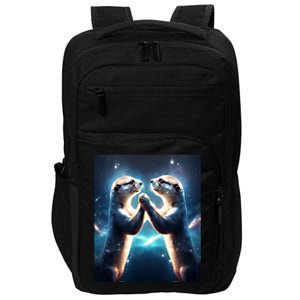 Otter Cute Magical Otter Space Couple Anniversary Gift Impact Tech Backpack